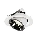 SLV Plafondinbouwarmatuur NUMINOS GIMBLE M, chroom, wit