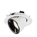 SLV Plafondinbouwarmatuur NUMINOS GIMBLE M, chroom, wit