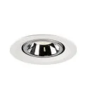 SLV Plafondinbouwarmatuur NUMINOS GIMBLE M, chroom, wit