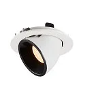 LED Ceiling recessed luminaire NUMINOS® GIMBLE L, 2700K, 20°, black