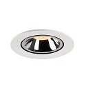 SLV Plafondinbouwarmatuur NUMINOS GIMBLE L, chroom, wit