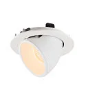 SLV LED Ceiling recessed luminaire NUMINOS® GIMBLE L, 2700K, 55°, white
