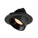 LED Ceiling recessed luminaire NUMINOS® GIMBLE L, 3000K, 20°, black