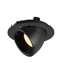 LED Ceiling recessed luminaire NUMINOS® GIMBLE L, 3000K, 20°, black