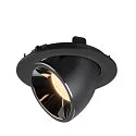SLV Plafondinbouwarmatuur NUMINOS GIMBLE L, chroom, zwart