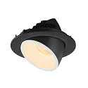SLV Plafondinbouwarmatuur NUMINOS GIMBLE L, zwart, wit