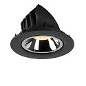 SLV LED Ceiling recessed luminaire NUMINOS® GIMBLE L, 3000K, 55°, black/chrome