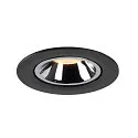 SLV LED Ceiling recessed luminaire NUMINOS® GIMBLE L, 3000K, 55°, black/chrome