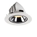 SLV LED Ceiling recessed luminaire NUMINOS® GIMBLE L, 3000K, 40°, white/chrome