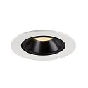 SLV LED Ceiling recessed luminaire NUMINOS® GIMBLE L, 3000K, 55°, white/black