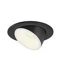 SLV Plafondinbouwarmatuur NUMINOS GIMBLE L, zwart, wit