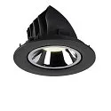 SLV Plafondinbouwarmatuur NUMINOS GIMBLE L, chroom, zwart