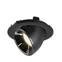 SLV Plafondinbouwarmatuur NUMINOS GIMBLE L, chroom, zwart