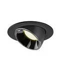 SLV Plafondinbouwarmatuur NUMINOS GIMBLE L, chroom, zwart
