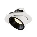 SLV Plafondinbouwarmatuur NUMINOS GIMBLE L, zwart, wit