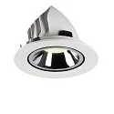 SLV Plafondinbouwarmatuur NUMINOS GIMBLE L, chroom, wit