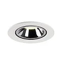 SLV Plafondinbouwarmatuur NUMINOS GIMBLE L, chroom, wit