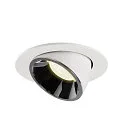 SLV Plafondinbouwarmatuur NUMINOS GIMBLE L, chroom, wit