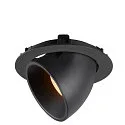 SLV LED Ceiling recessed luminaire NUMINOS® GIMBLE XL, 2700K, 20°, black