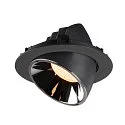 SLV Plafondinbouwarmatuur NUMINOS GIMBLE XL, chroom, zwart