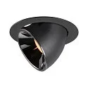 LED Ceiling recessed luminaire NUMINOS® GIMBLE XL, 2700K, 40°, black/chrome