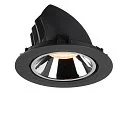 SLV Plafondinbouwarmatuur NUMINOS GIMBLE XL, chroom, zwart