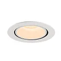 SLV Plafondinbouwarmatuur NUMINOS GIMBLE XL, wit