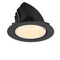 SLV Plafondinbouwarmatuur NUMINOS GIMBLE XL, zwart, wit