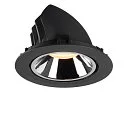 SLV LED Ceiling recessed luminaire NUMINOS® GIMBLE XL, 3000K, 40°, black/chrome