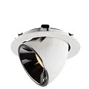 SLV Plafondinbouwarmatuur NUMINOS GIMBLE XL, chroom, wit