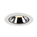 SLV Plafondinbouwarmatuur NUMINOS GIMBLE XL, chroom, wit