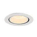 SLV Plafondinbouwarmatuur NUMINOS GIMBLE XL, wit