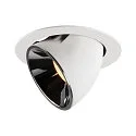 Plafondinbouwarmatuur NUMINOS GIMBLE XL, chroom, wit