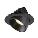 LED Ceiling recessed luminaire NUMINOS® GIMBLE XL, 4000K, 20°, black