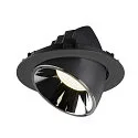 SLV Plafondinbouwarmatuur NUMINOS GIMBLE XL, chroom, zwart