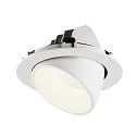 SLV LED Ceiling recessed luminaire NUMINOS® GIMBLE XL, 4000K, 20°, white