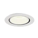 SLV Plafondinbouwarmatuur NUMINOS GIMBLE XL, wit