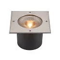 LED Floor recessed luminaire ROCCI 200 EL, square, 16W, 3000K, 120°, black