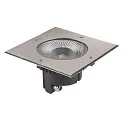 SLV Vloerinbouwarmatuur ROCCI 200 EL hoekig, stijf, toegankelijk, schokbestendig IP65 / IP67, rvs 