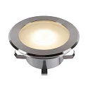 SLV Vloerinbouwarmatuur DASAR FLAT 120 EL rond, begaanbaar, slagvast IP65/IP67, rvs 
