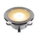 SLV LED Floor recessed luminaire DASAR FLAT 120 EL, 7W, 4000K, stainless steel