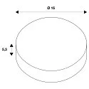 SLV Inbouwframe NUMINOS S, zwart