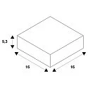 SLV Inbouwframe NUMINOS S, zwart
