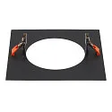 SLV Mounting frame for NUMINOS® L, 240/150mm, square, black