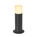 Staande armatuur voor buiten GRAFIT 30 POLE rond, met diffuser E27 IP44, antraciet dimbaar