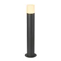 Staande armatuur voor buiten GRAFIT 60 POLE rond, met diffuser E27 IP44, antraciet dimbaar