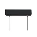 Pendelarmatuur ONE LINEAR 100 PHASE UP/DOWN IP20, zwart dimbaar