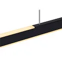 Pendelarmatuur ONE LINEAR 140 PHASE UP/DOWN IP20, zwart dimbaar