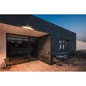 SLV Wandarmatuur voor buitenshuis ESKINA FRAME WL DOUBLE CCT WIDE 2-vlams, plat, kort, CCT Switch, instelbaar IP65, antraciet 