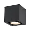 Plafondarmatuur voor buiten ESKINA FRAME CL SINGLE CCT 1-vlams, CCT Switch, instelbaar IP65, antraciet 